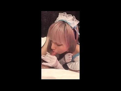 ❤️ Japonų dievaitis [mayuka], prancūzės tarnaitės kostiumas, 1 dalis, blowjob ir masturbacija su losjonu ❤❌ Porno prie mūsų ﹏